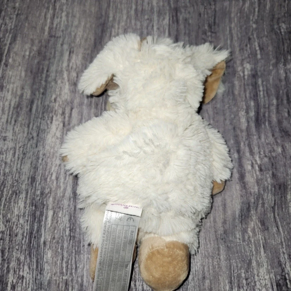 Warmies Marshmallow Puppy Dog Cream Tan Microwaveable Lavender Scented Plush